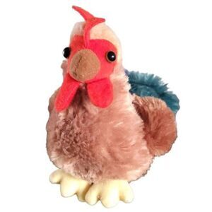 Aurora Cocky Rooster Plush Stuffed Animal Blue & Green Tail 2019.